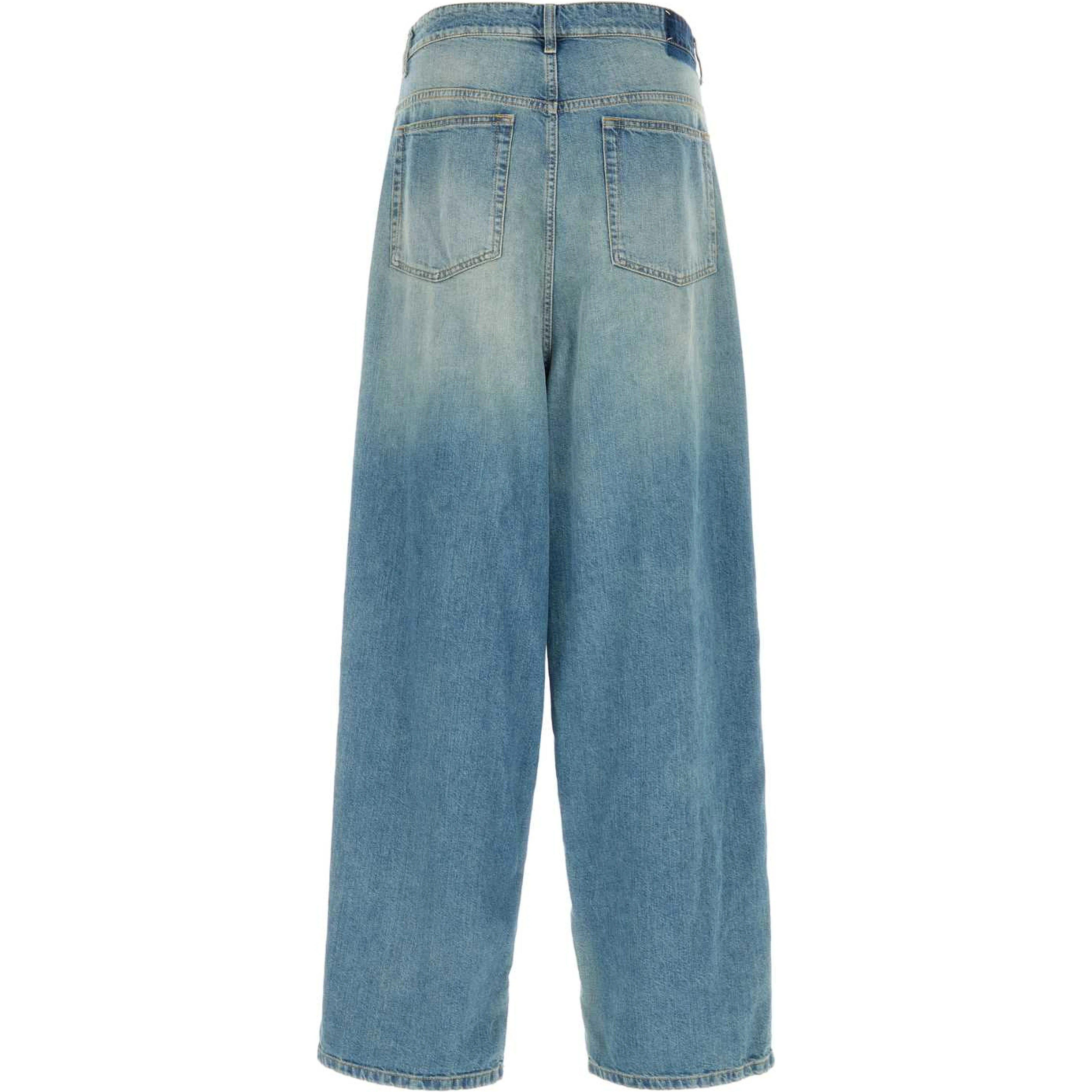 WRAP DENIM TROUSERS