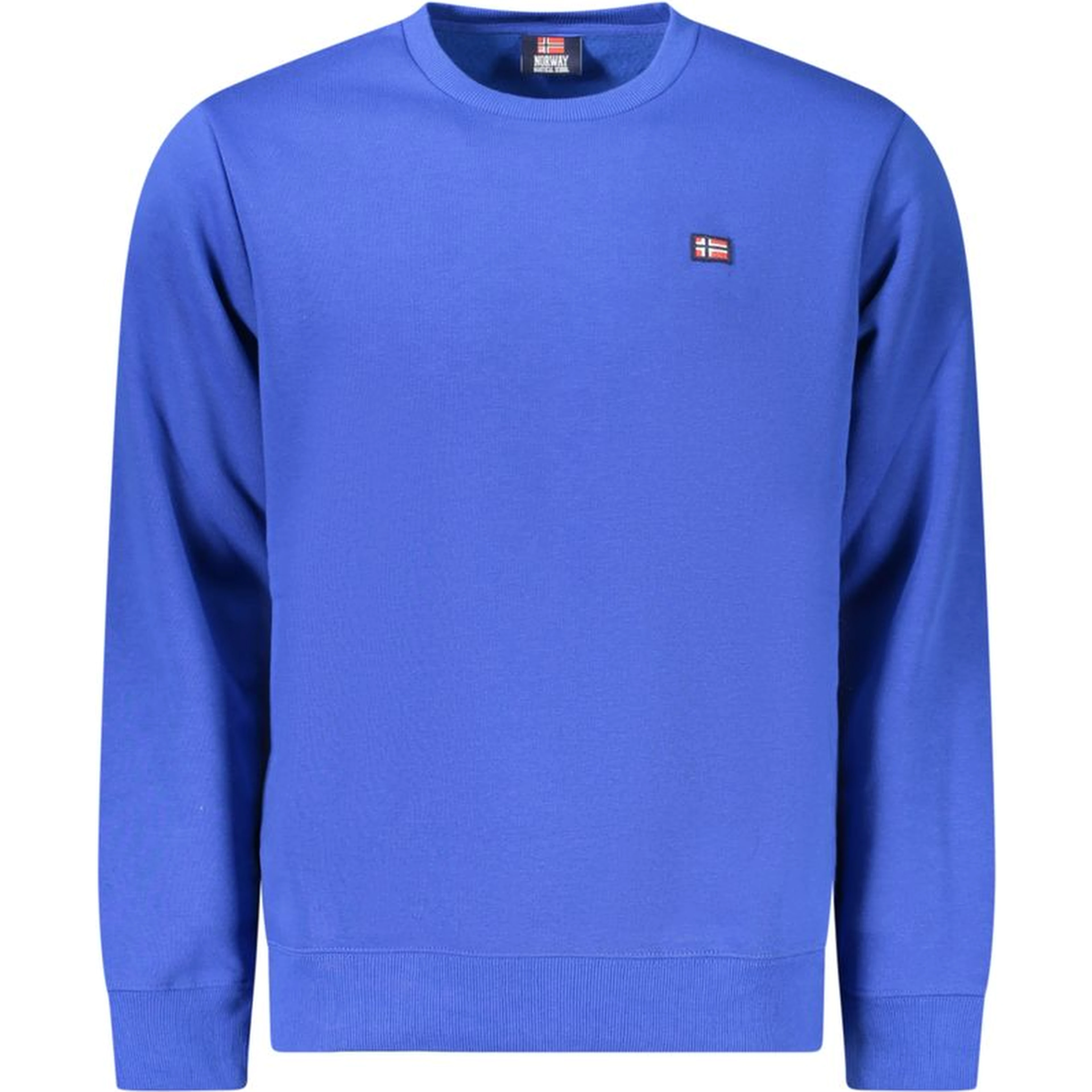 Blue Cotton Mens Sweater