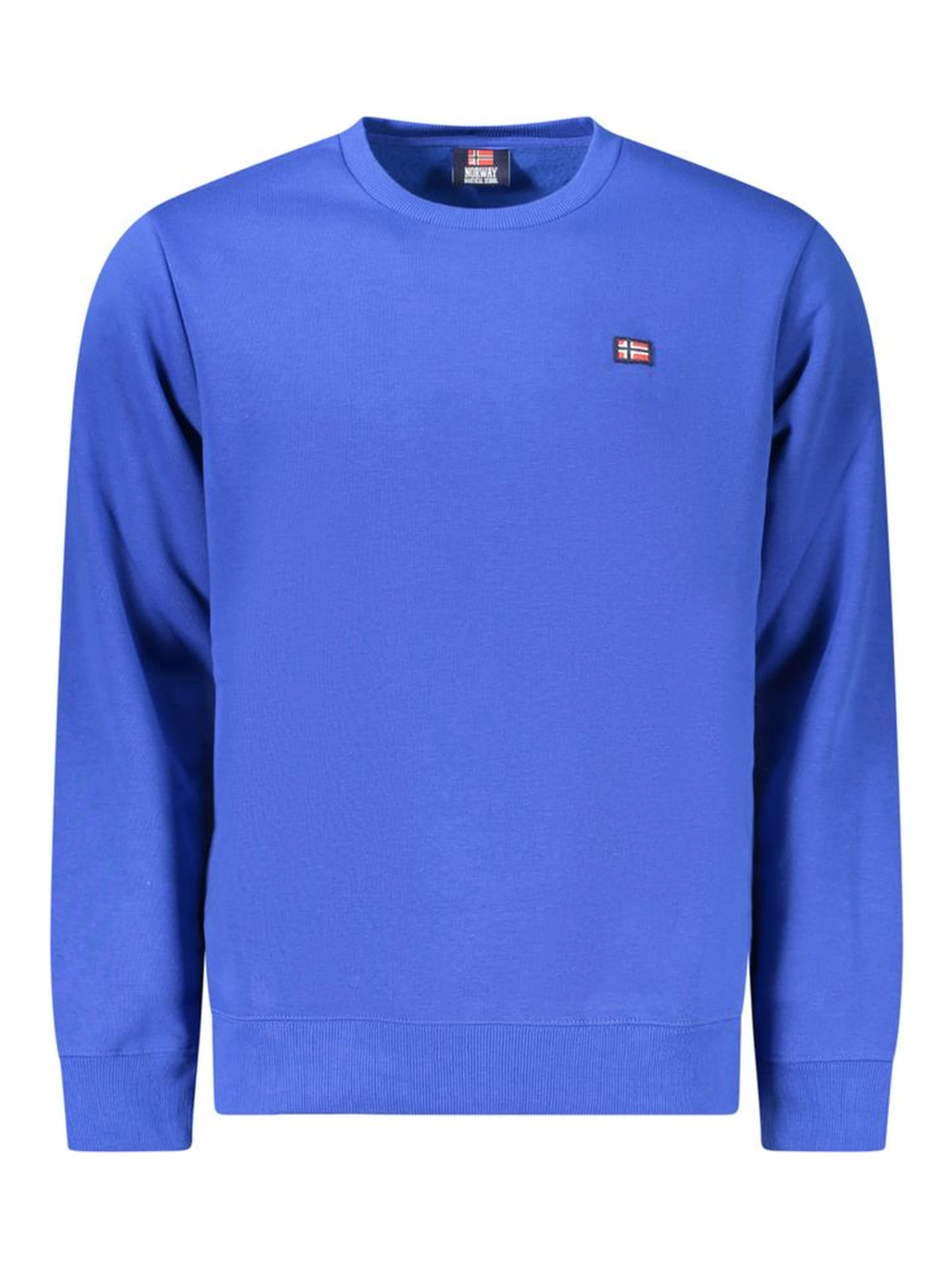 Blue Cotton Mens Sweater