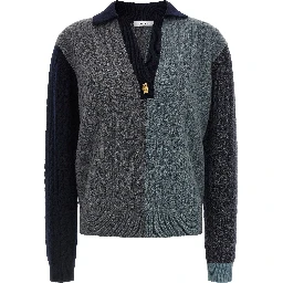 Multicolor Virgin Wool Cardigan