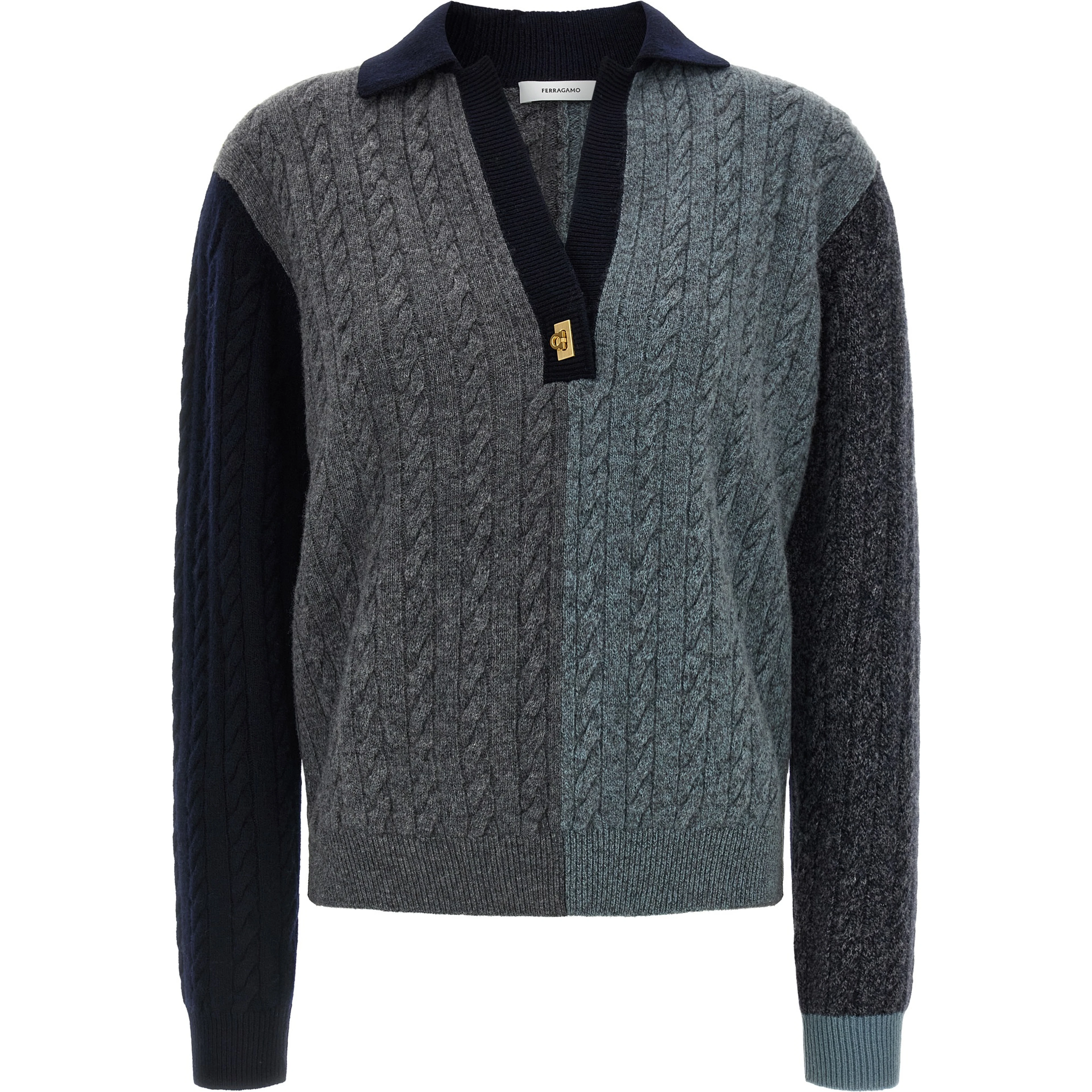 Multicolor Virgin Wool Cardigan