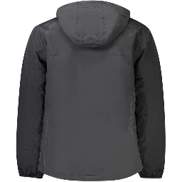 Black Polyamide Men Jacket