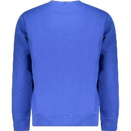 Blue Cotton Mens Sweater
