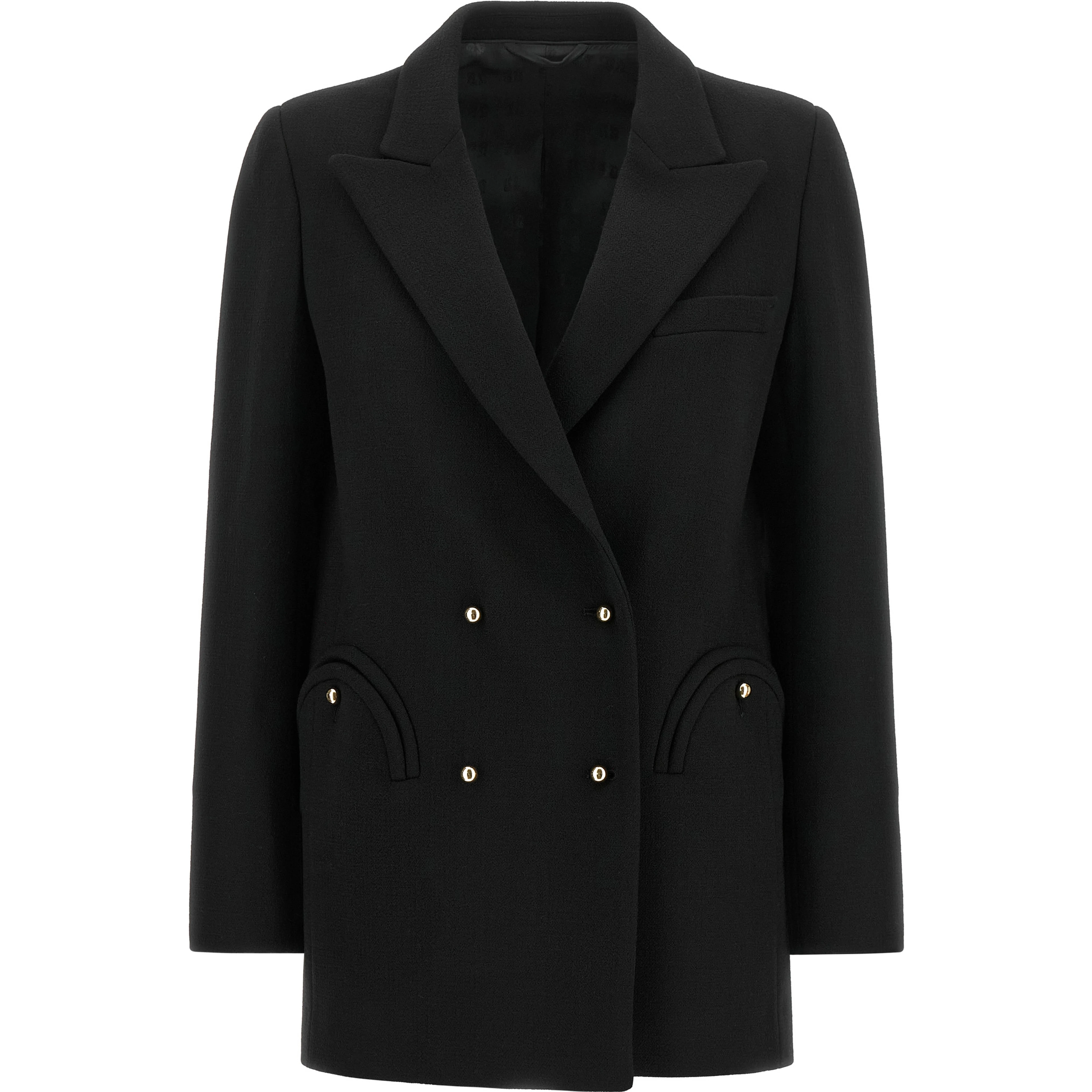 Black Virgin Wool Blazer