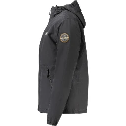 Black Polyamide Men Jacket