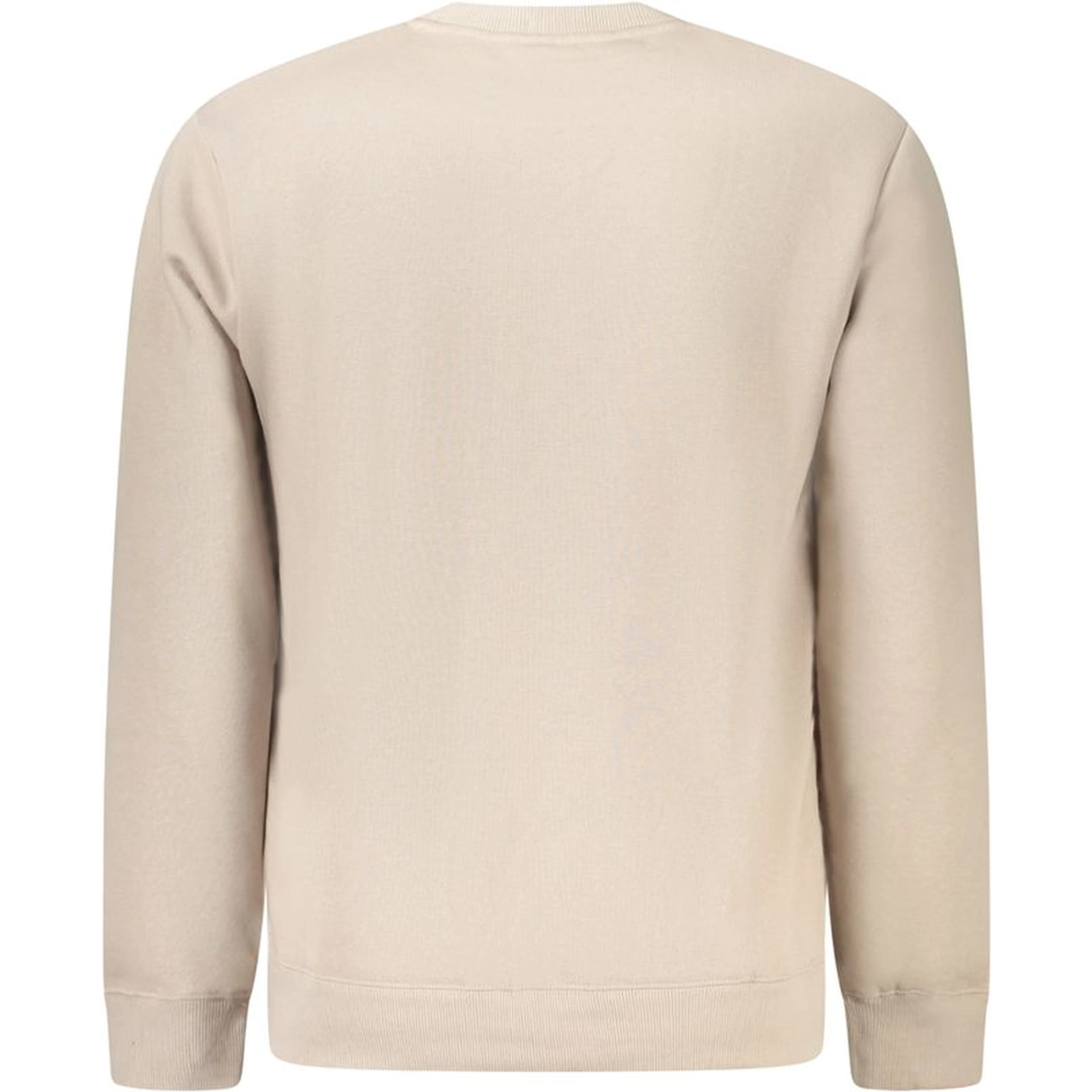 Beige Cotton Men Sweater