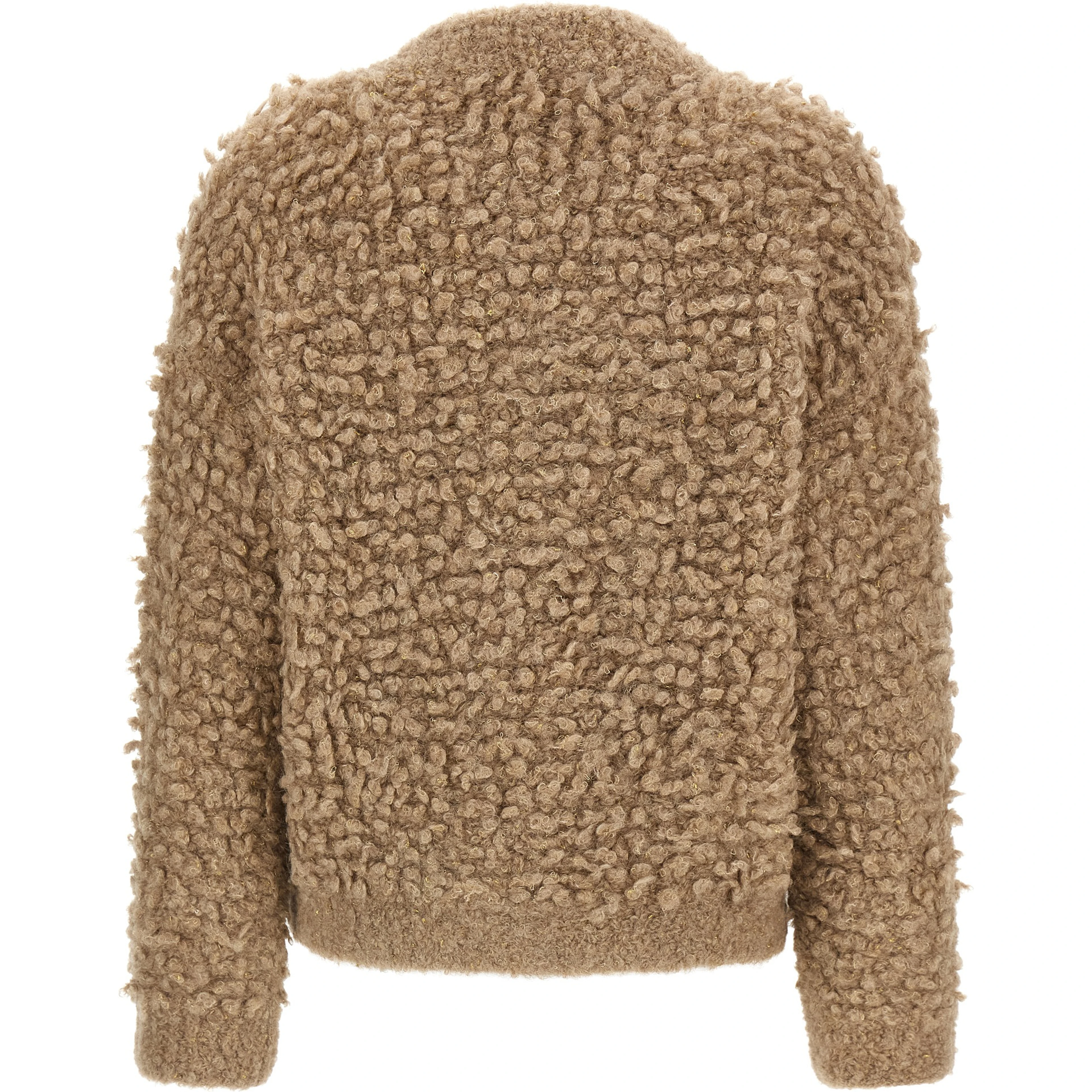 Beige Wool Bomber