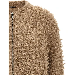 Beige Wool Bomber