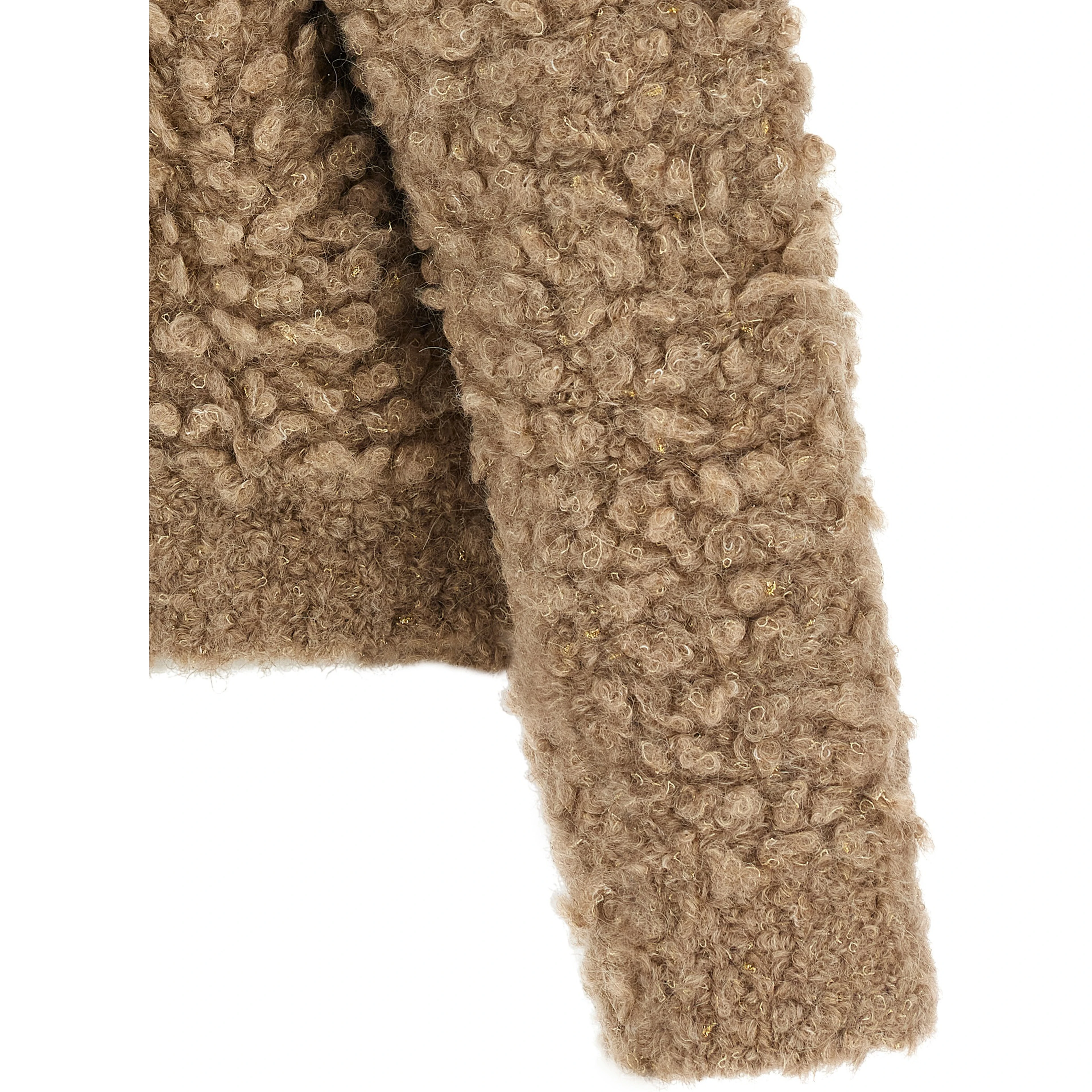 Beige Wool Bomber