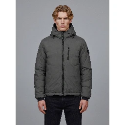 Jacket with hood Lodge black disc