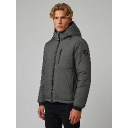 Jacket with hood Lodge black disc