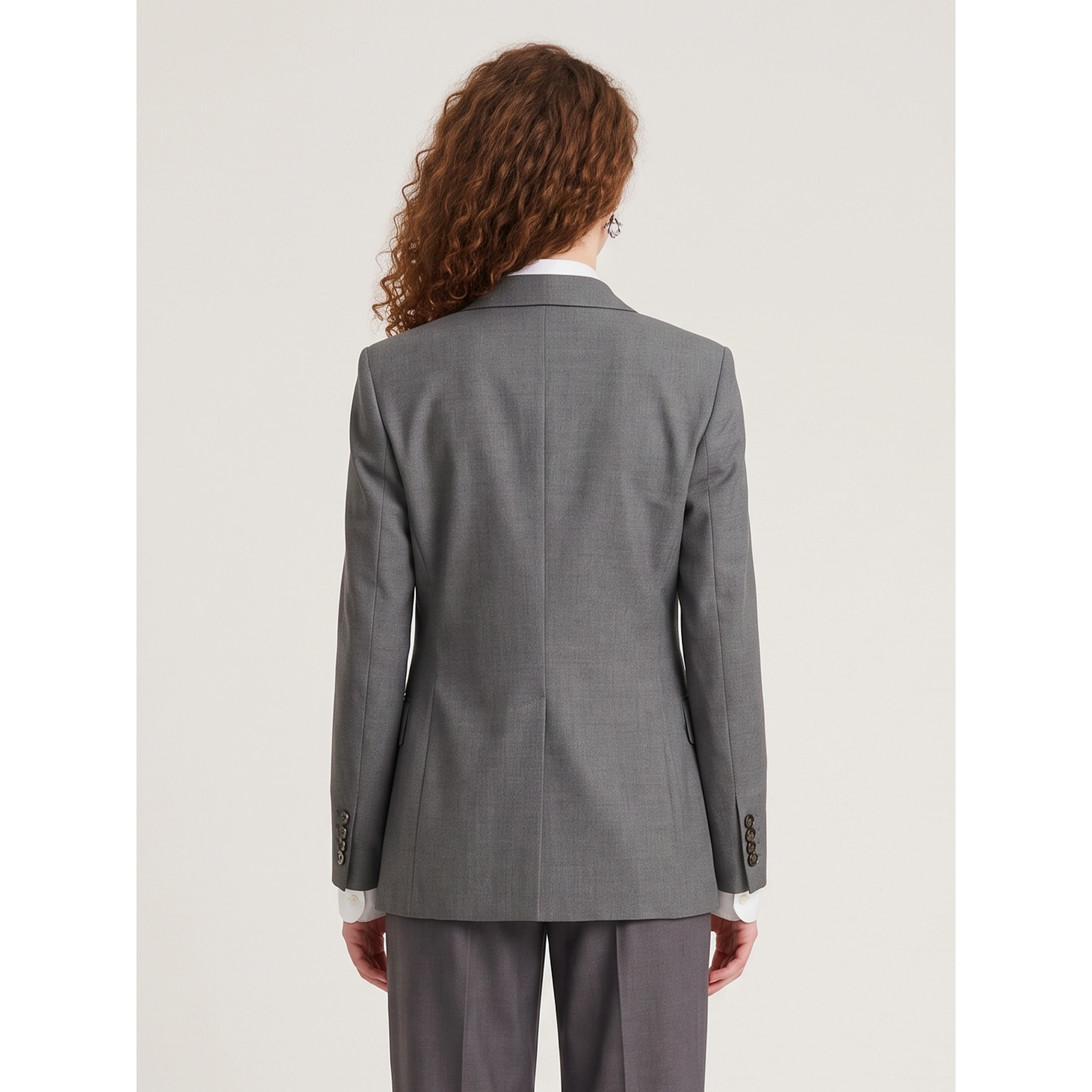 Single-breasted jacket in stretch canvas