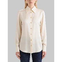 White silk shirt