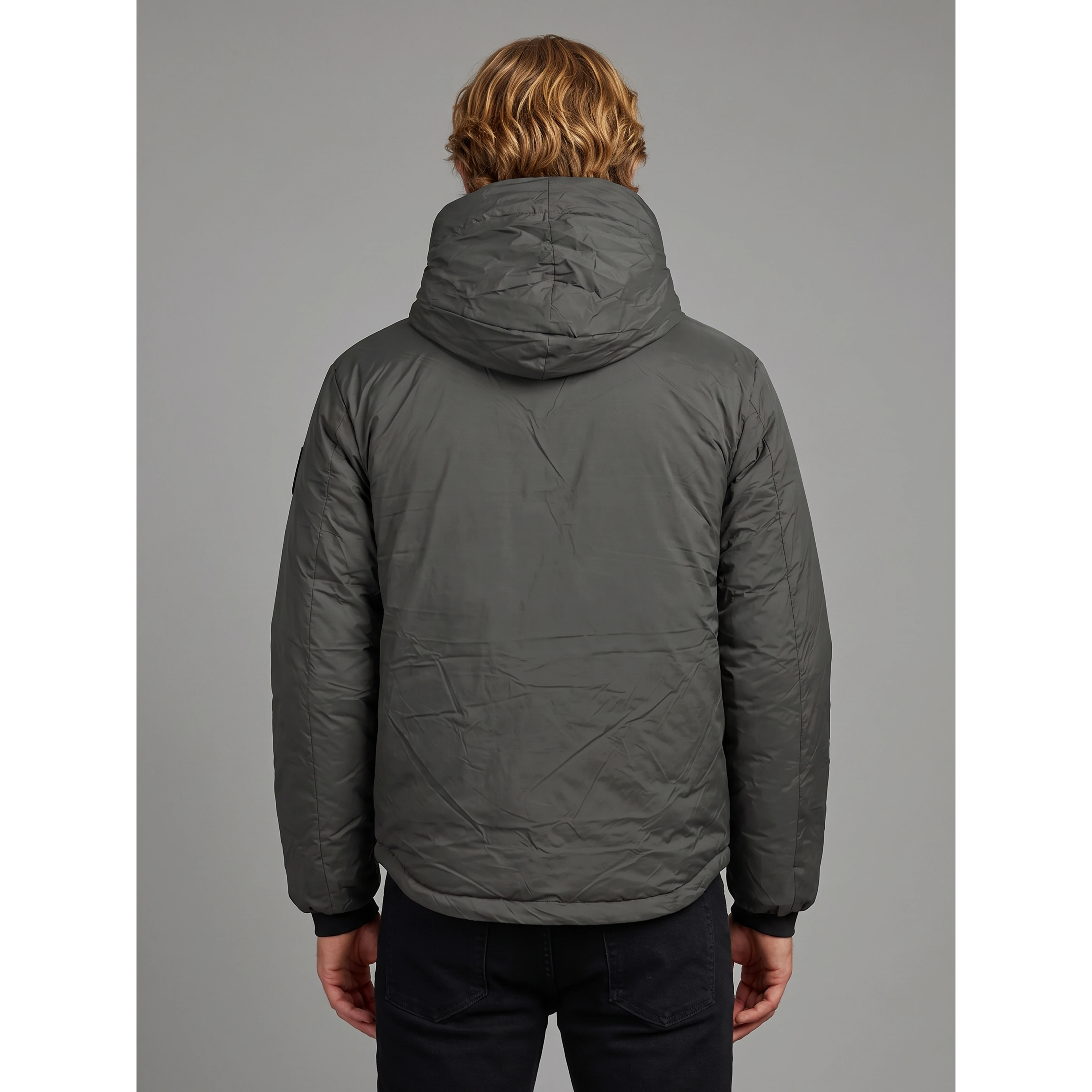 Jacket with hood Lodge black disc