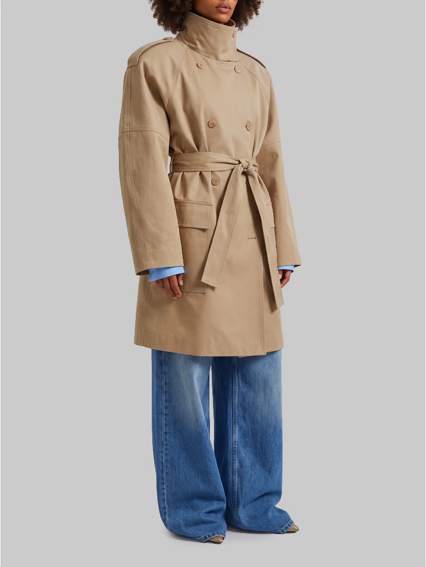 Short midi trench coat Tess