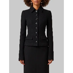 Single-breasted wool jacket
