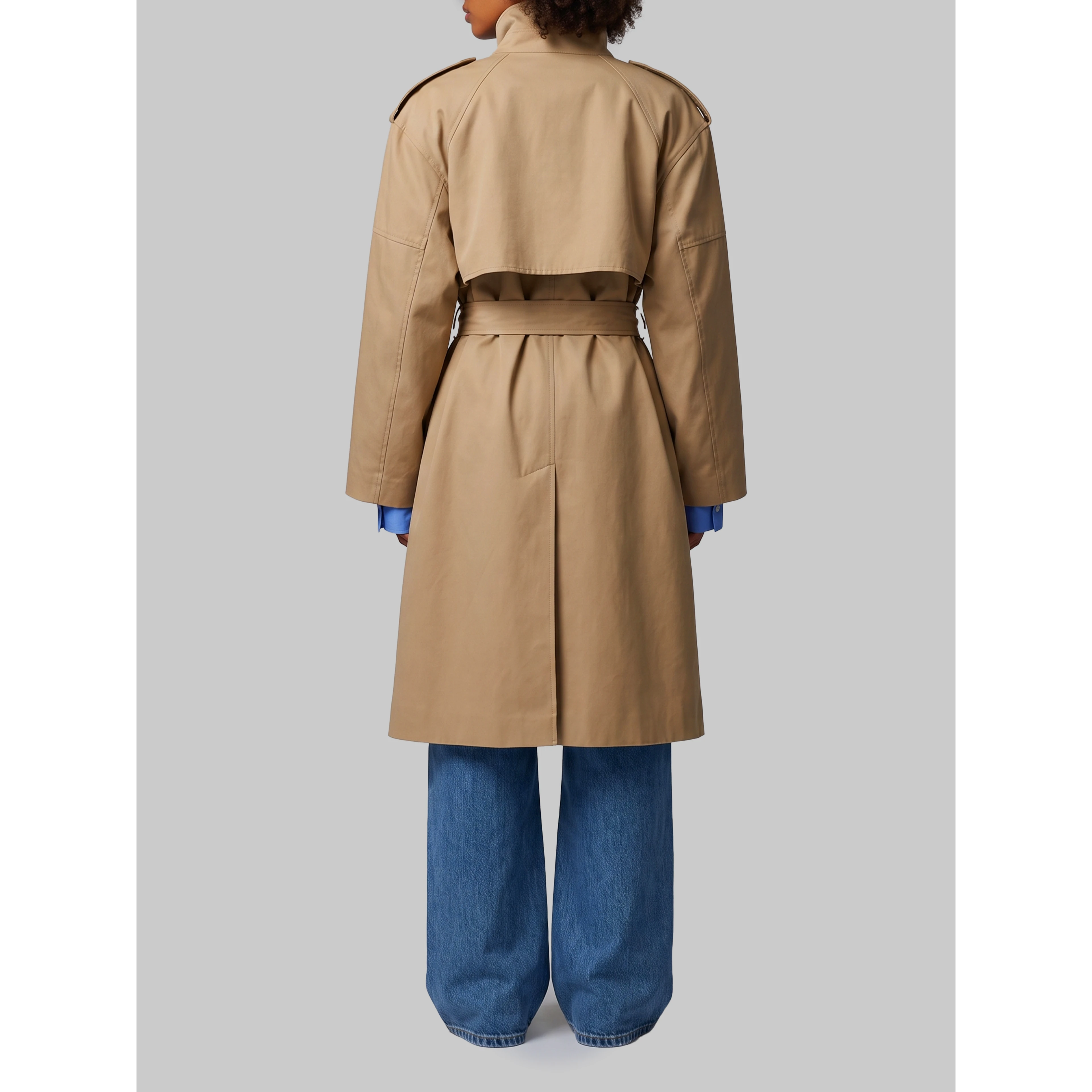 Short midi trench coat Tess