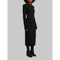 Single-breasted wool jacket
