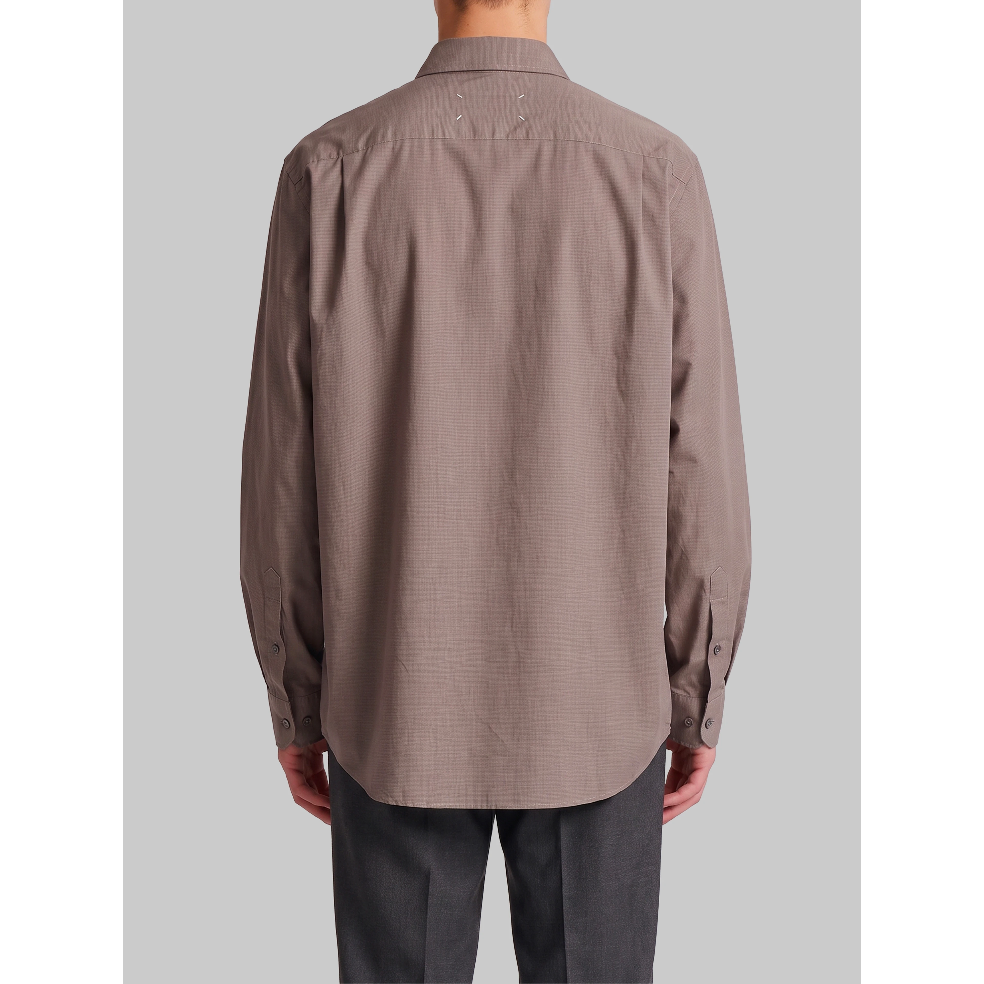 Long-sleeved cotton shirt