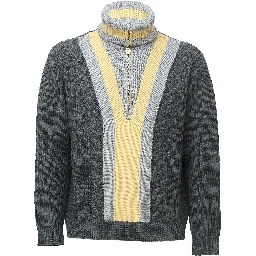 Half Zipped Trucker Sweater
