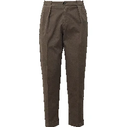 Pantaloni Portobello In Gabardina Di Cotone Lavato