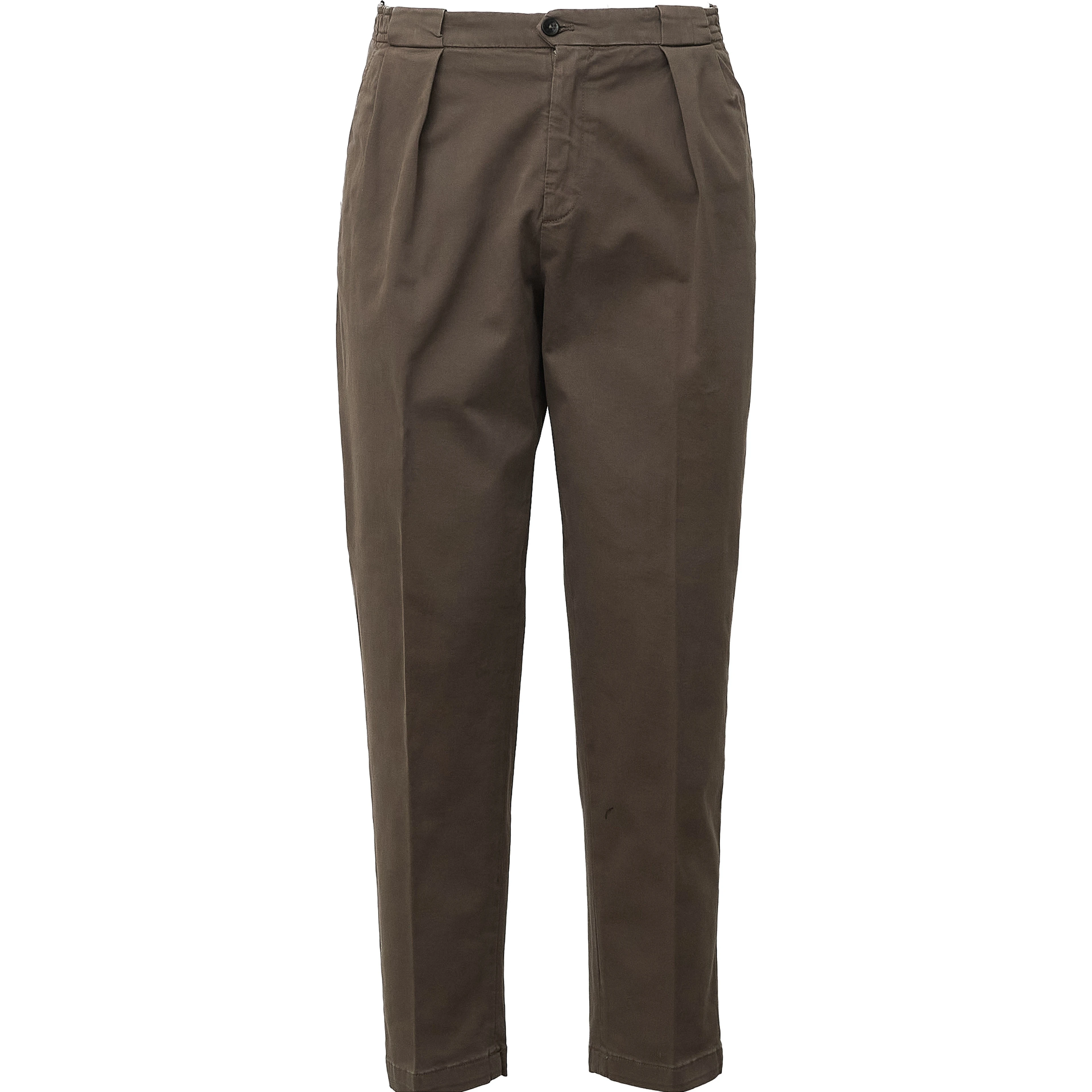 Pantaloni Portobello In Gabardina Di Cotone Lavato