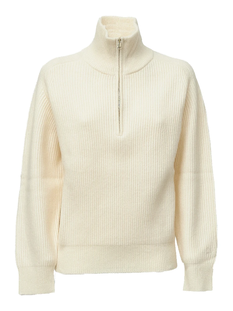 Isalyn Wool Half Zip Cardigan