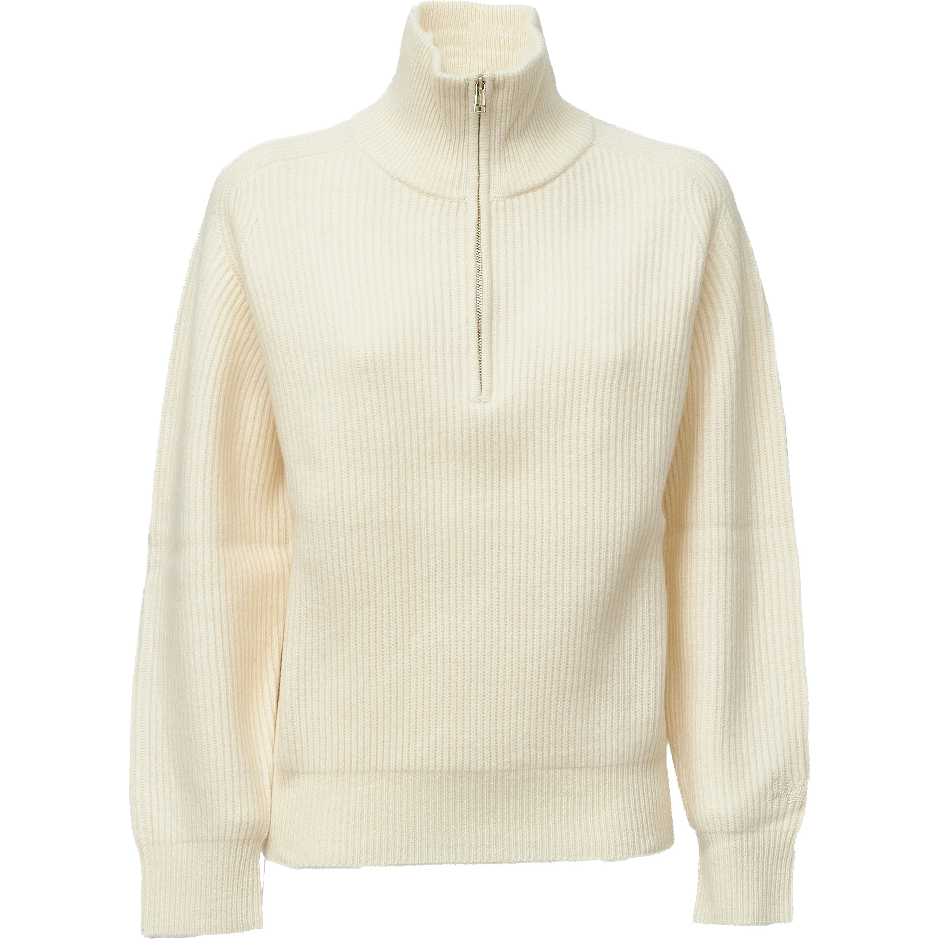 Isalyn Wool Half Zip Cardigan