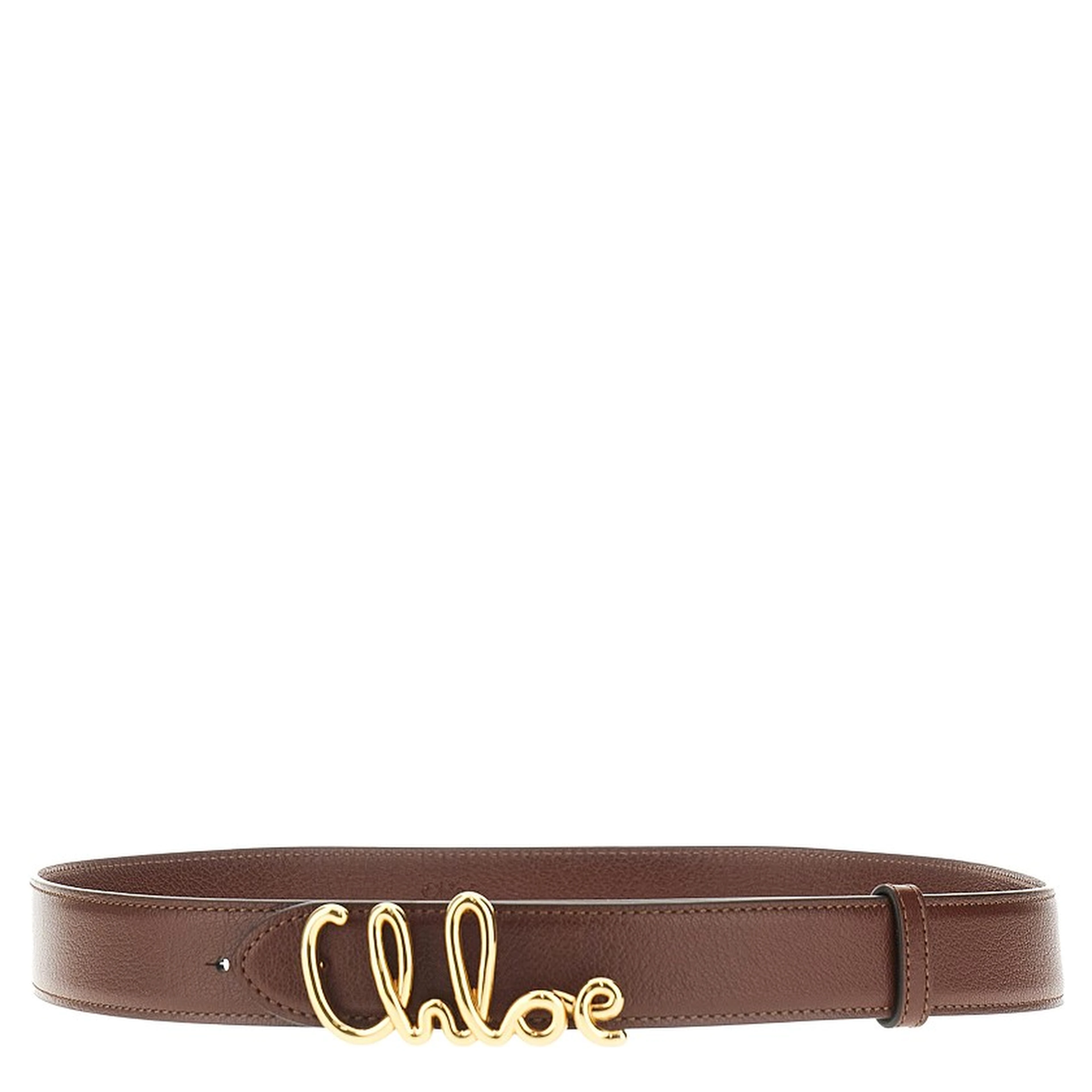 'Chloé Iconic' grained leather belt