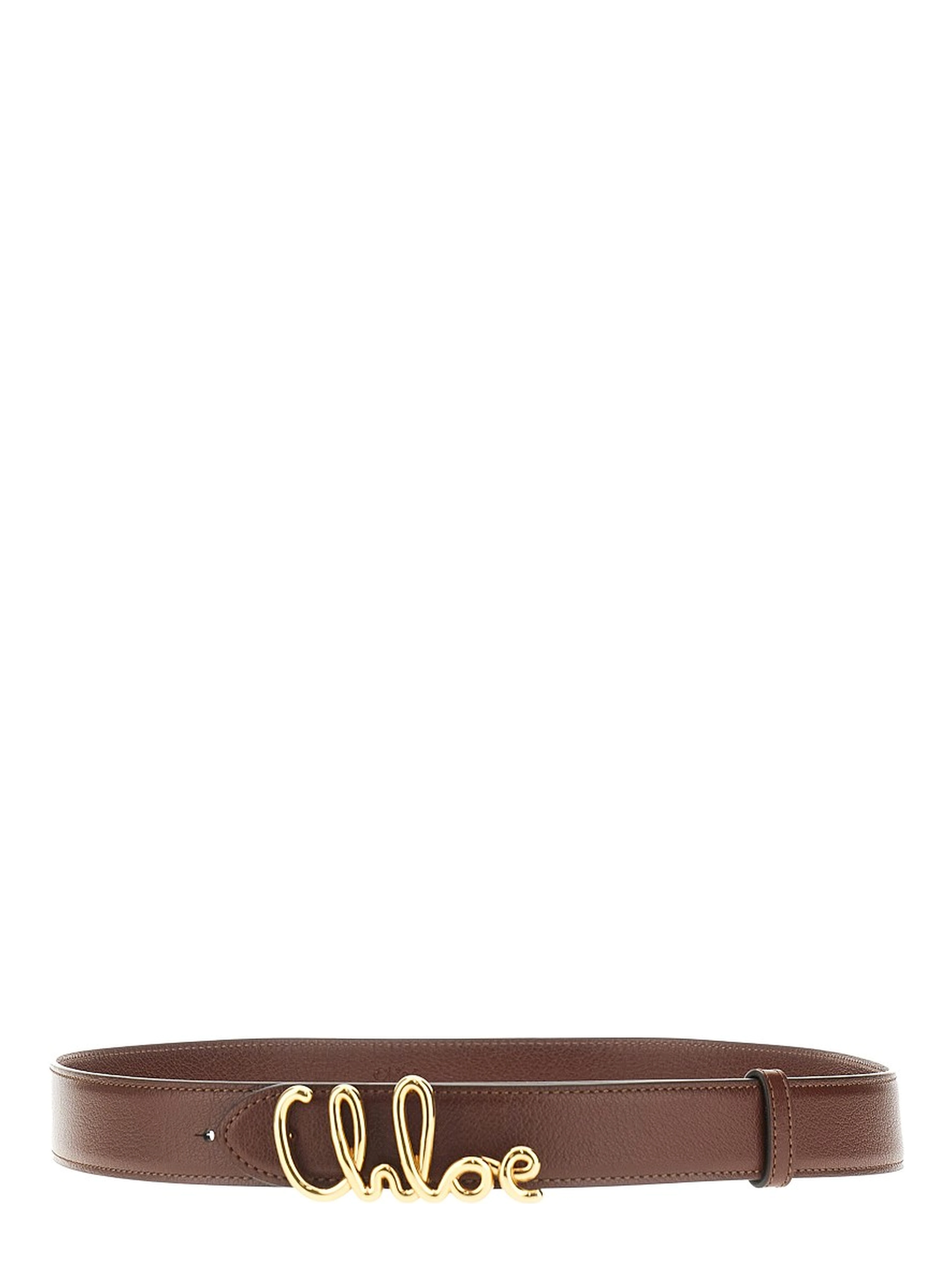 'Chloé Iconic' grained leather belt