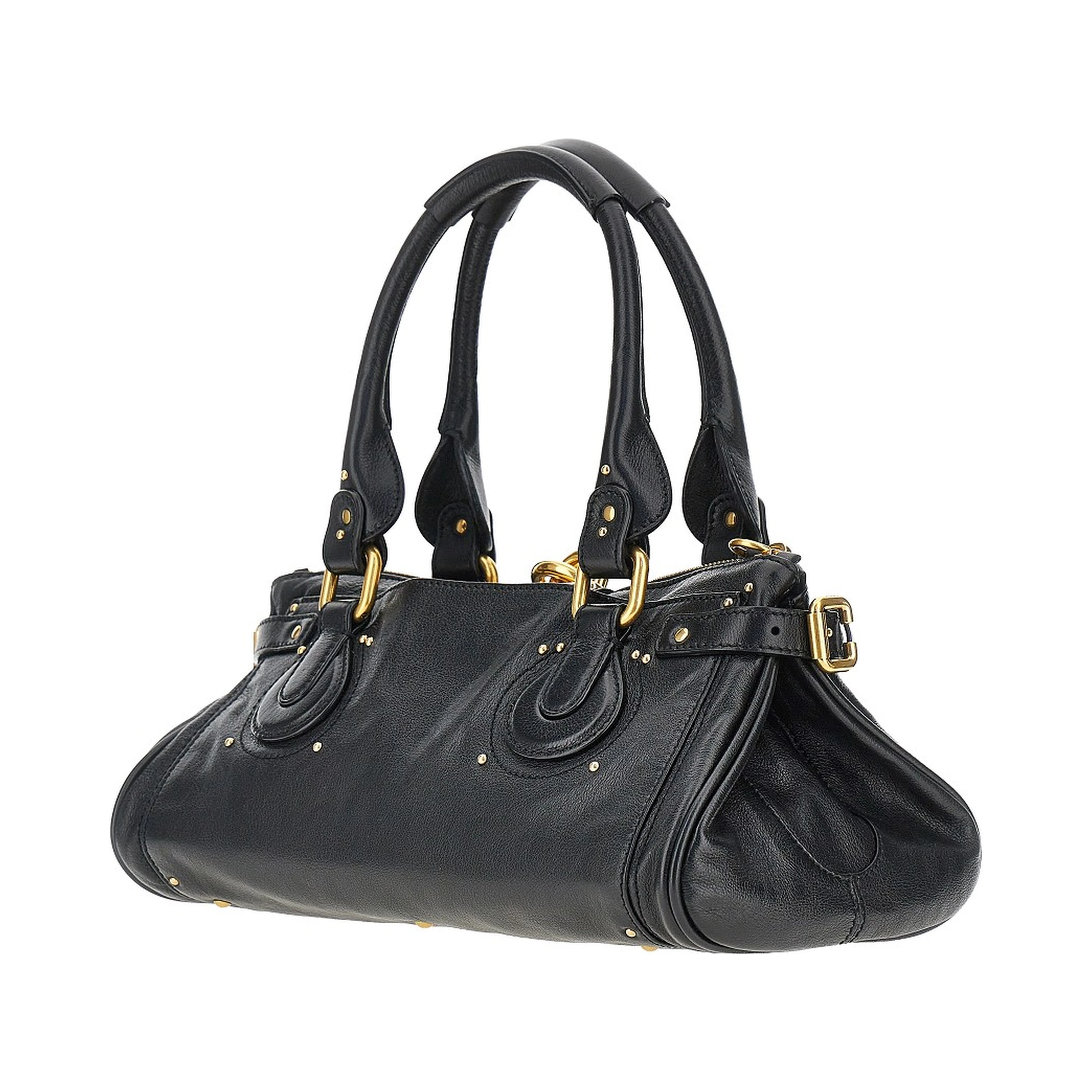 'Paddington' grained leather bag
