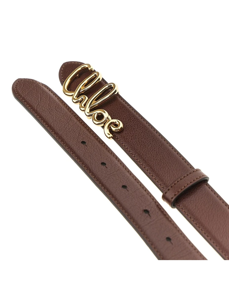 'Chloé Iconic' grained leather belt alternative