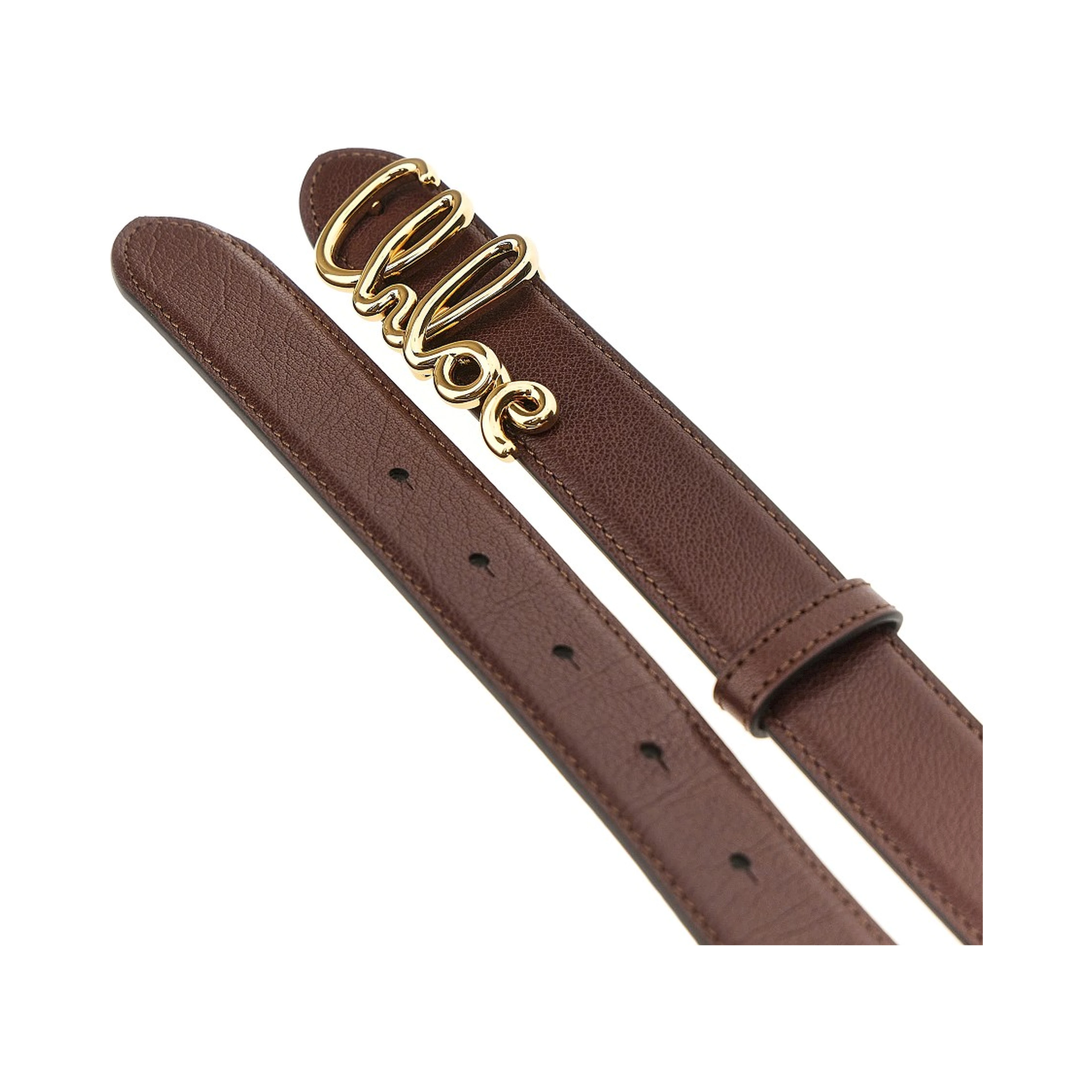 'Chloé Iconic' grained leather belt