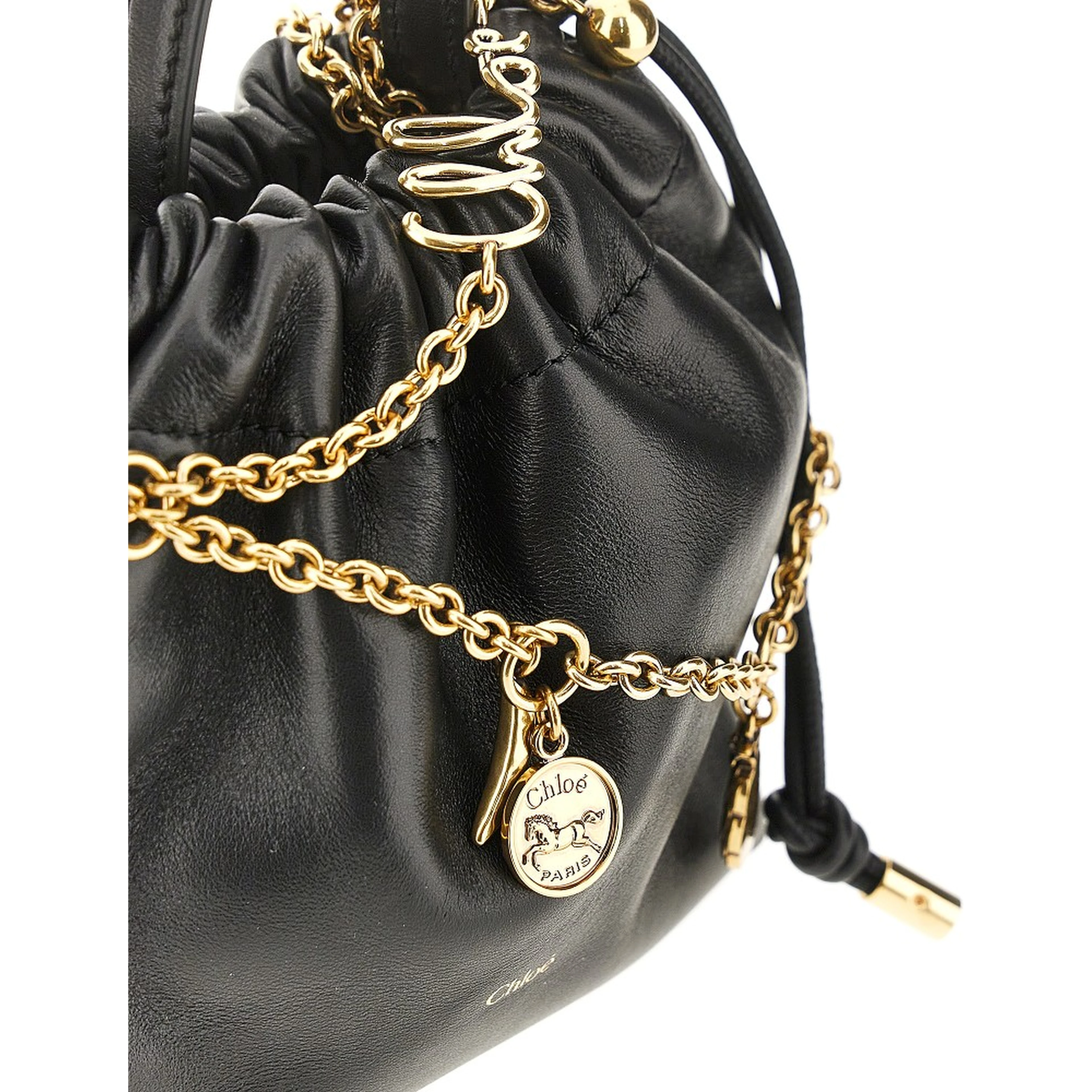 'Mini Chloé Icons' leather bag with chain