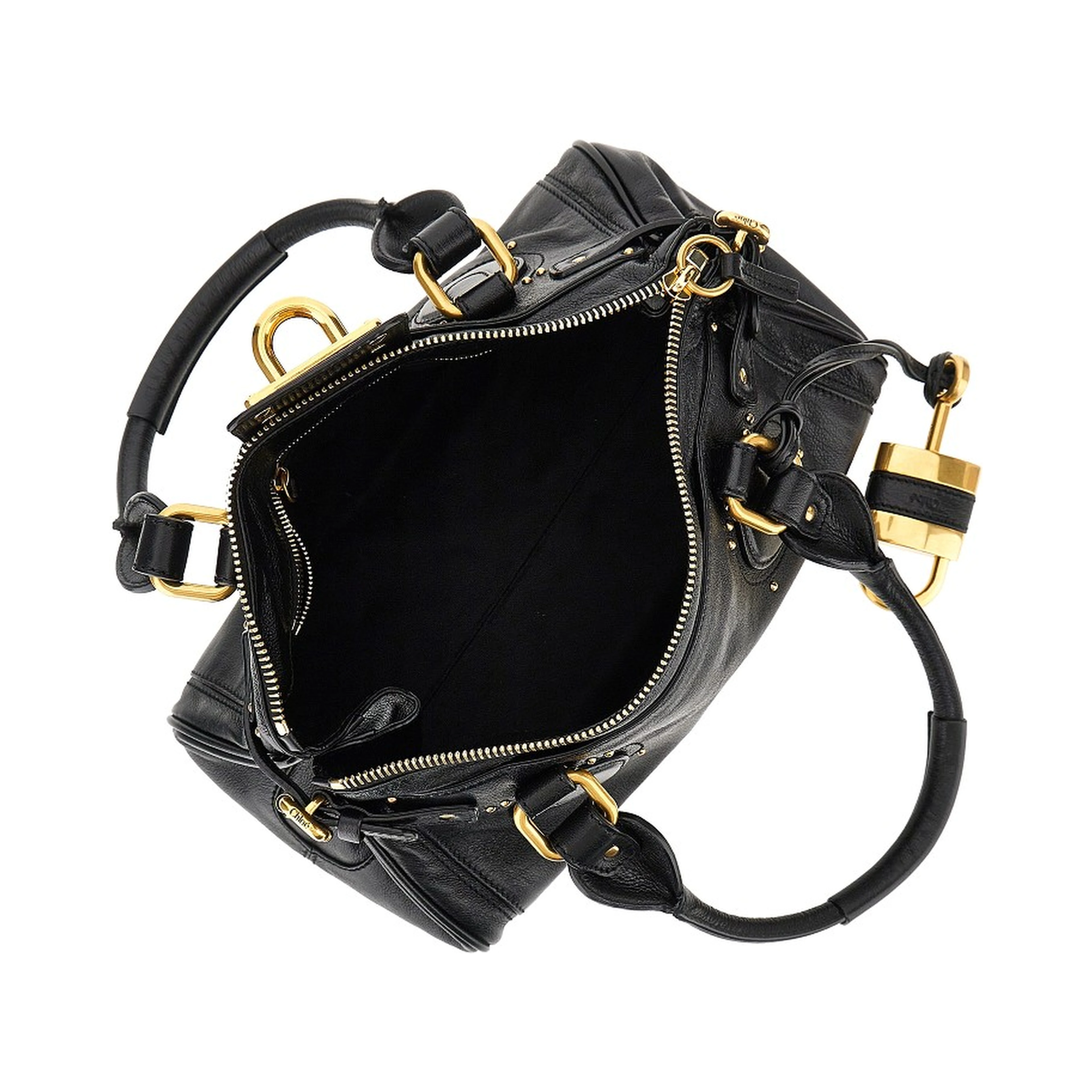 'Paddington' grained leather bag