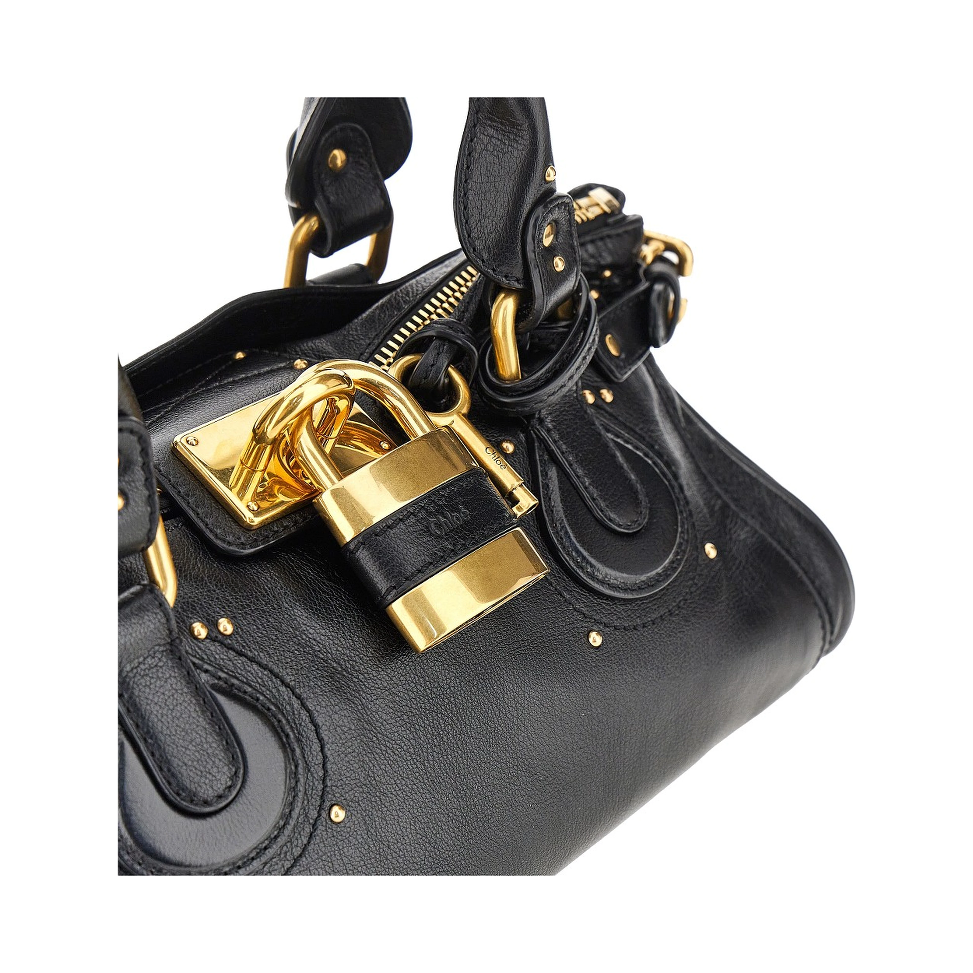 'Paddington' grained leather bag