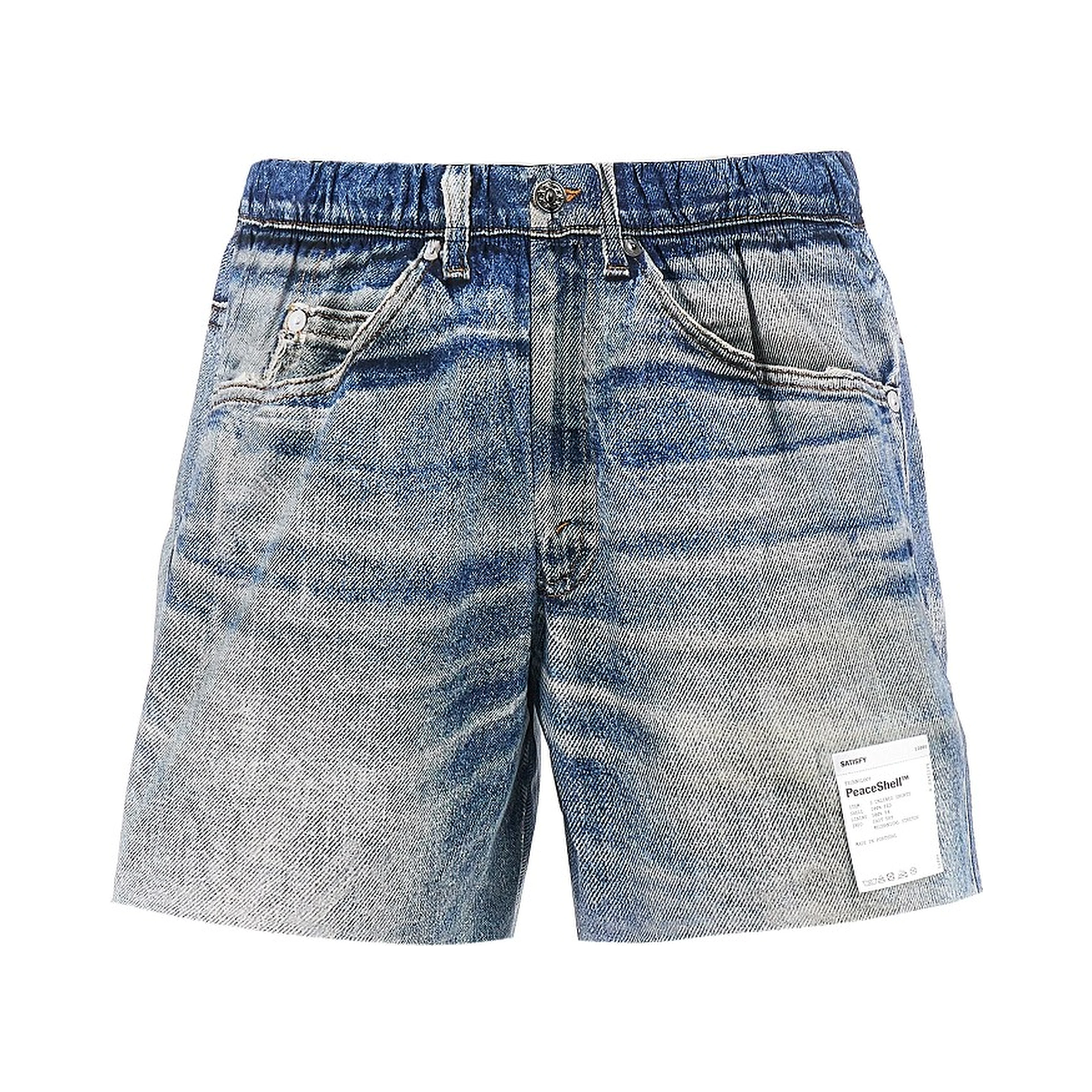 Denim print PeaceShell™ shorts