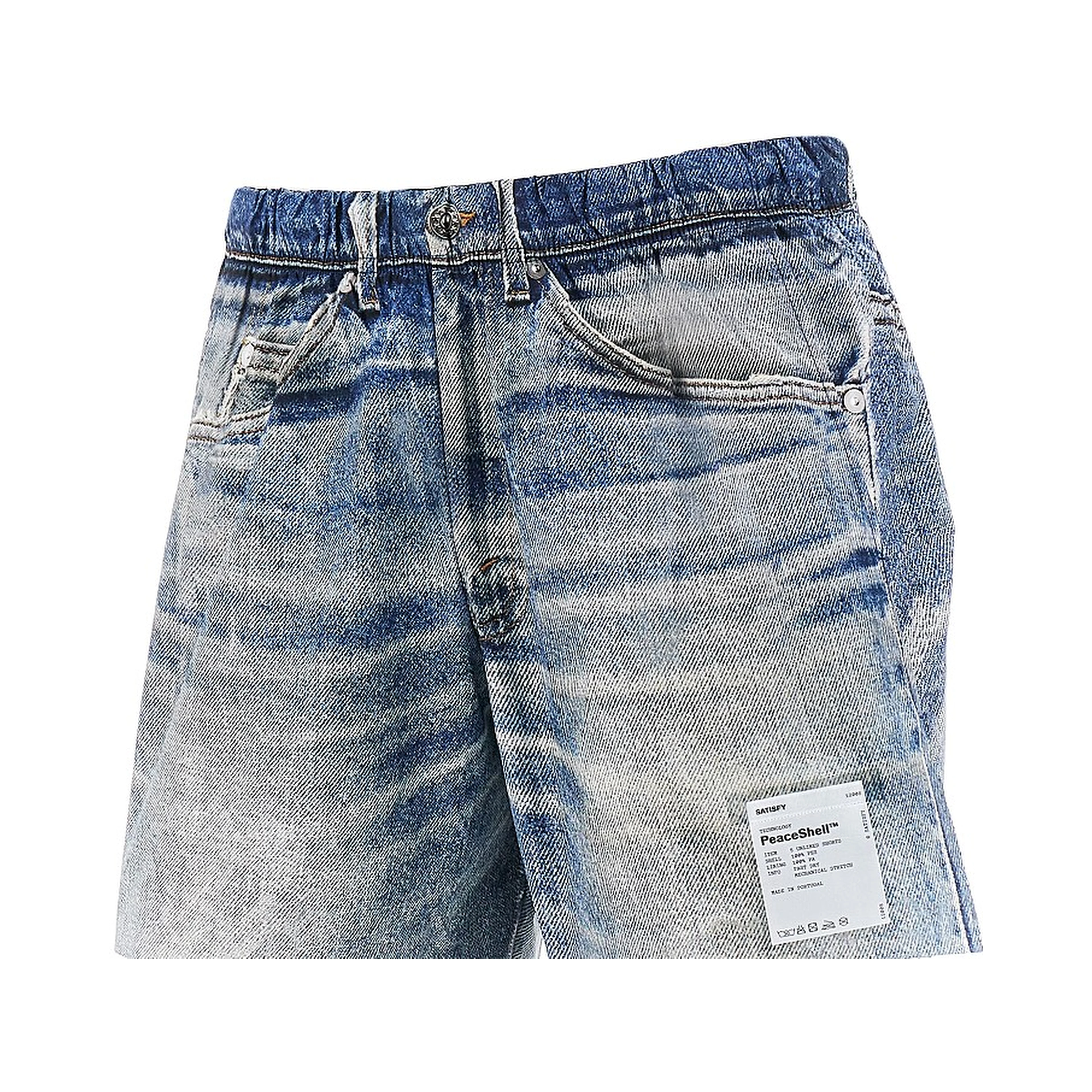 Denim print PeaceShell™ shorts