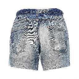 Denim print PeaceShell™ shorts