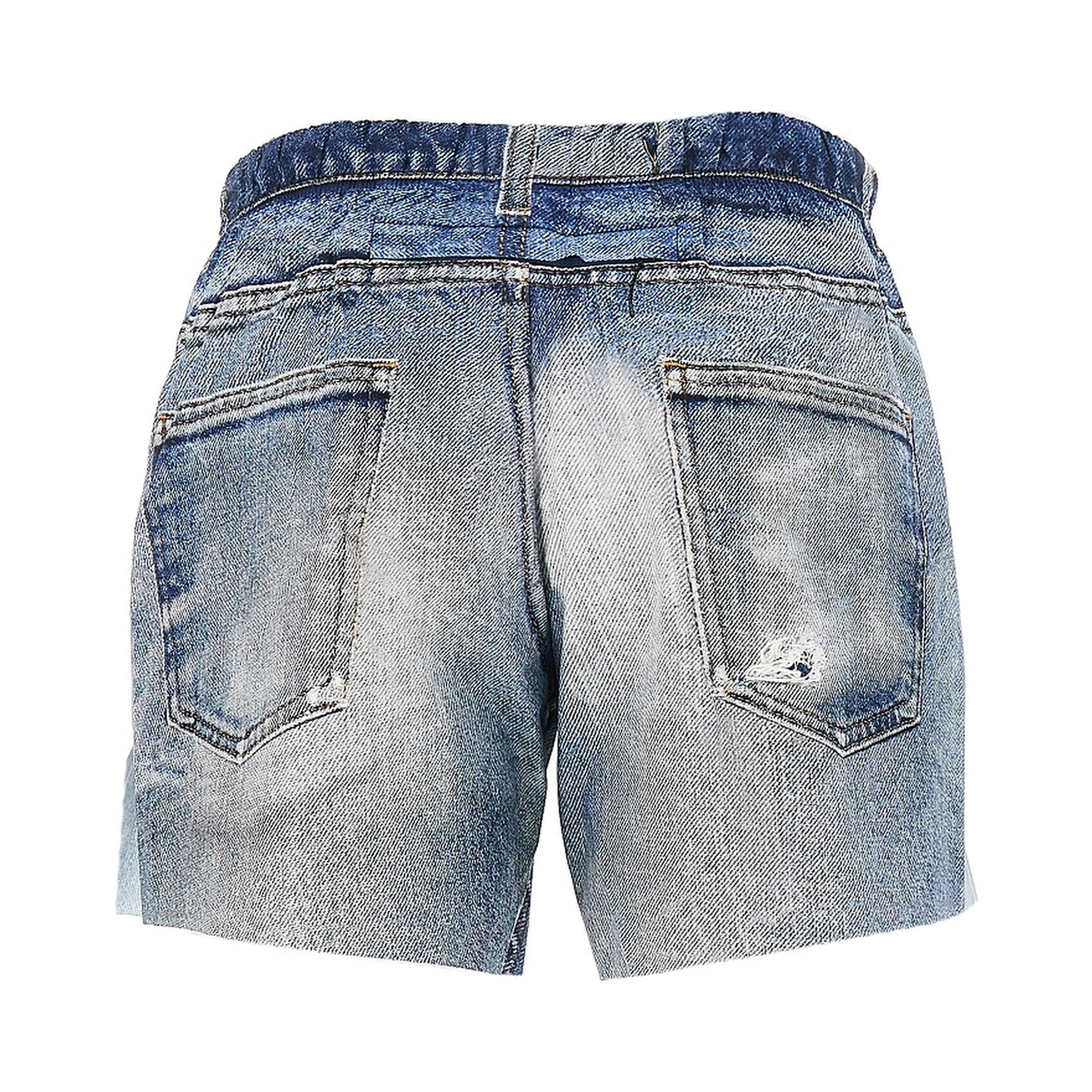 Denim print PeaceShell™ shorts