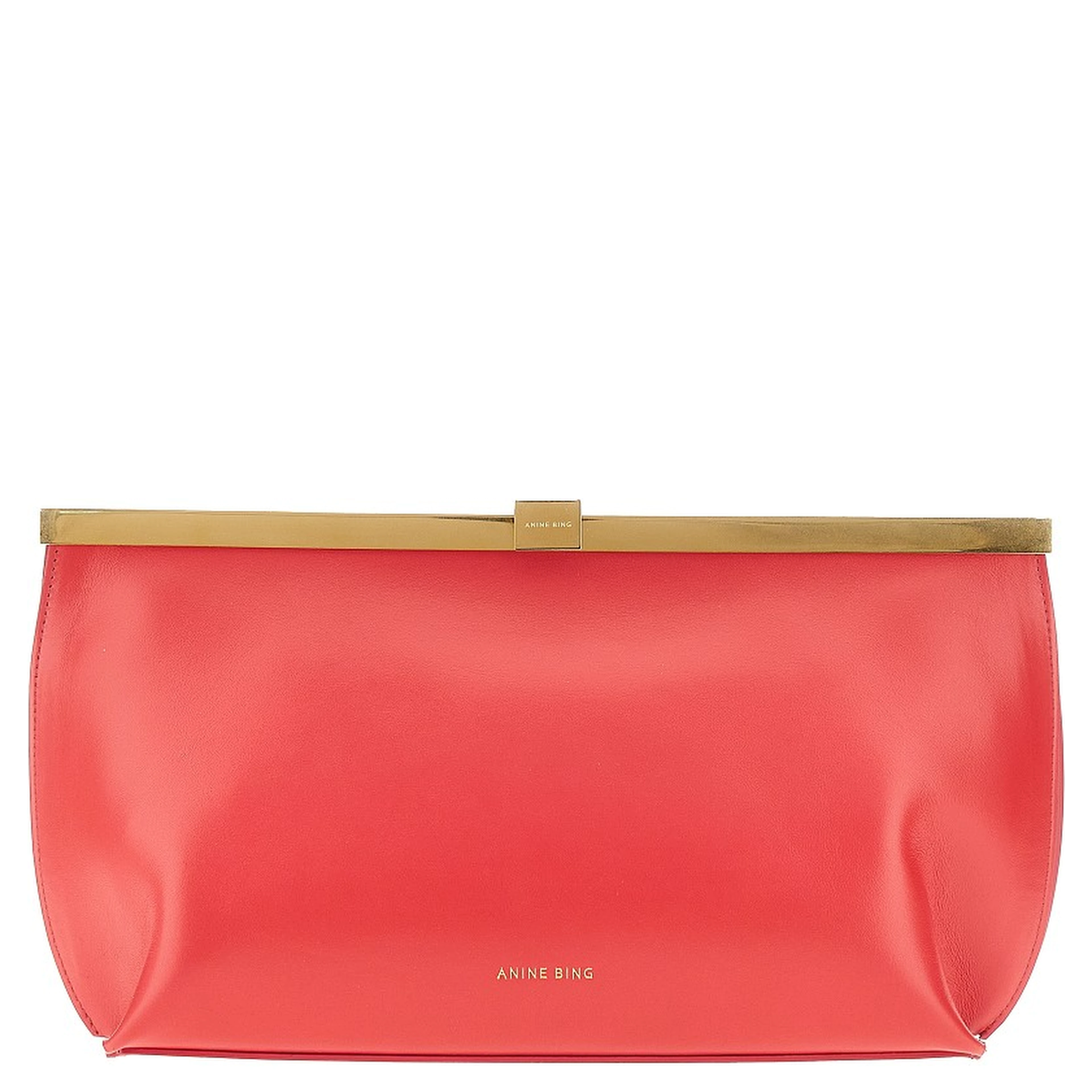 'Anine' leather clutch
