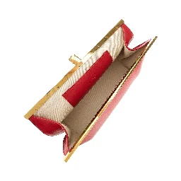 'Anine' leather clutch