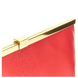 'Anine' leather clutch