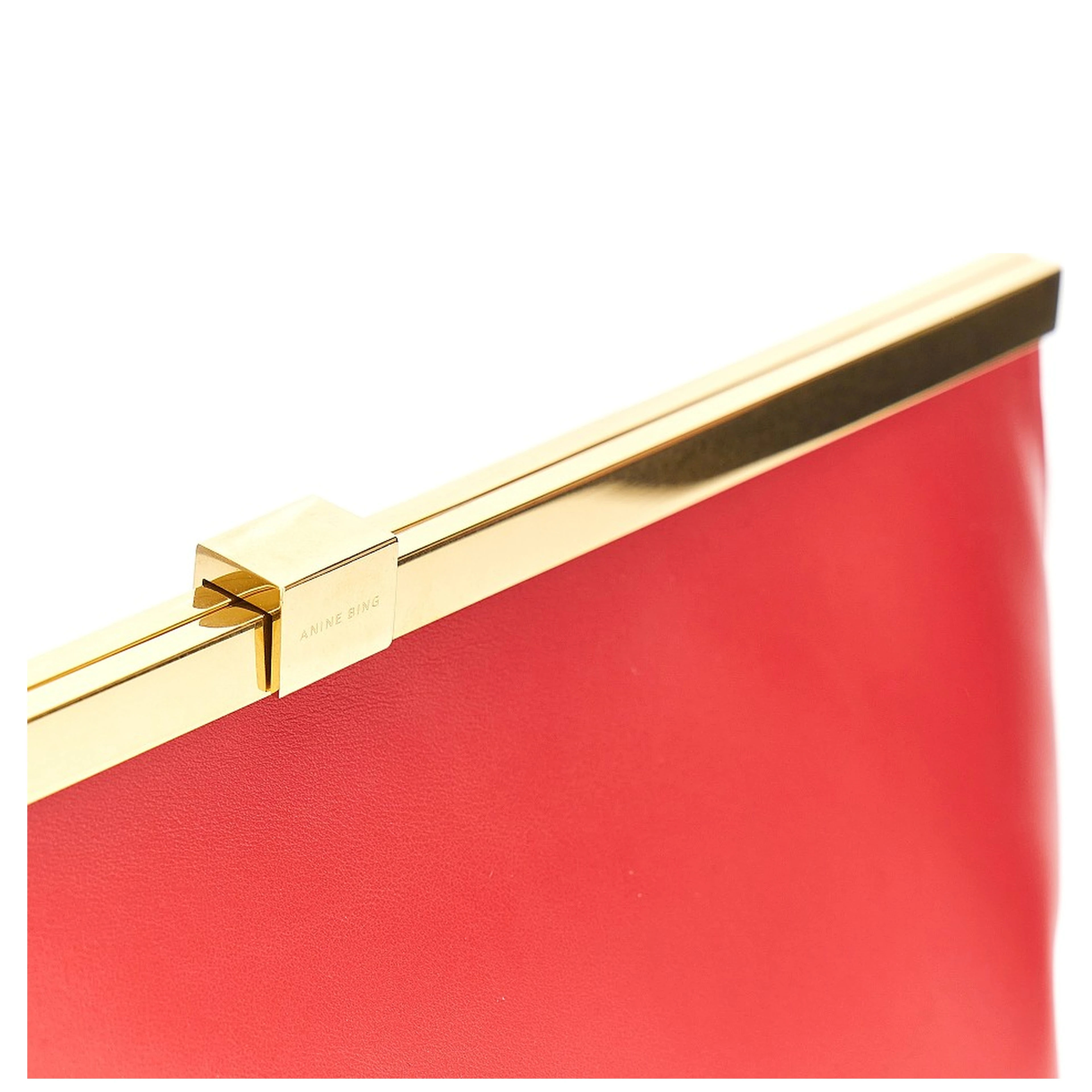 'Anine' leather clutch