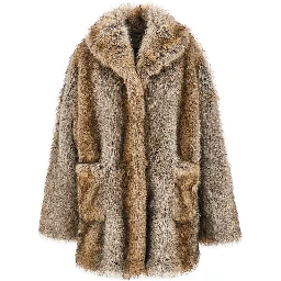 'Brigitte' faux fur oversized jacket