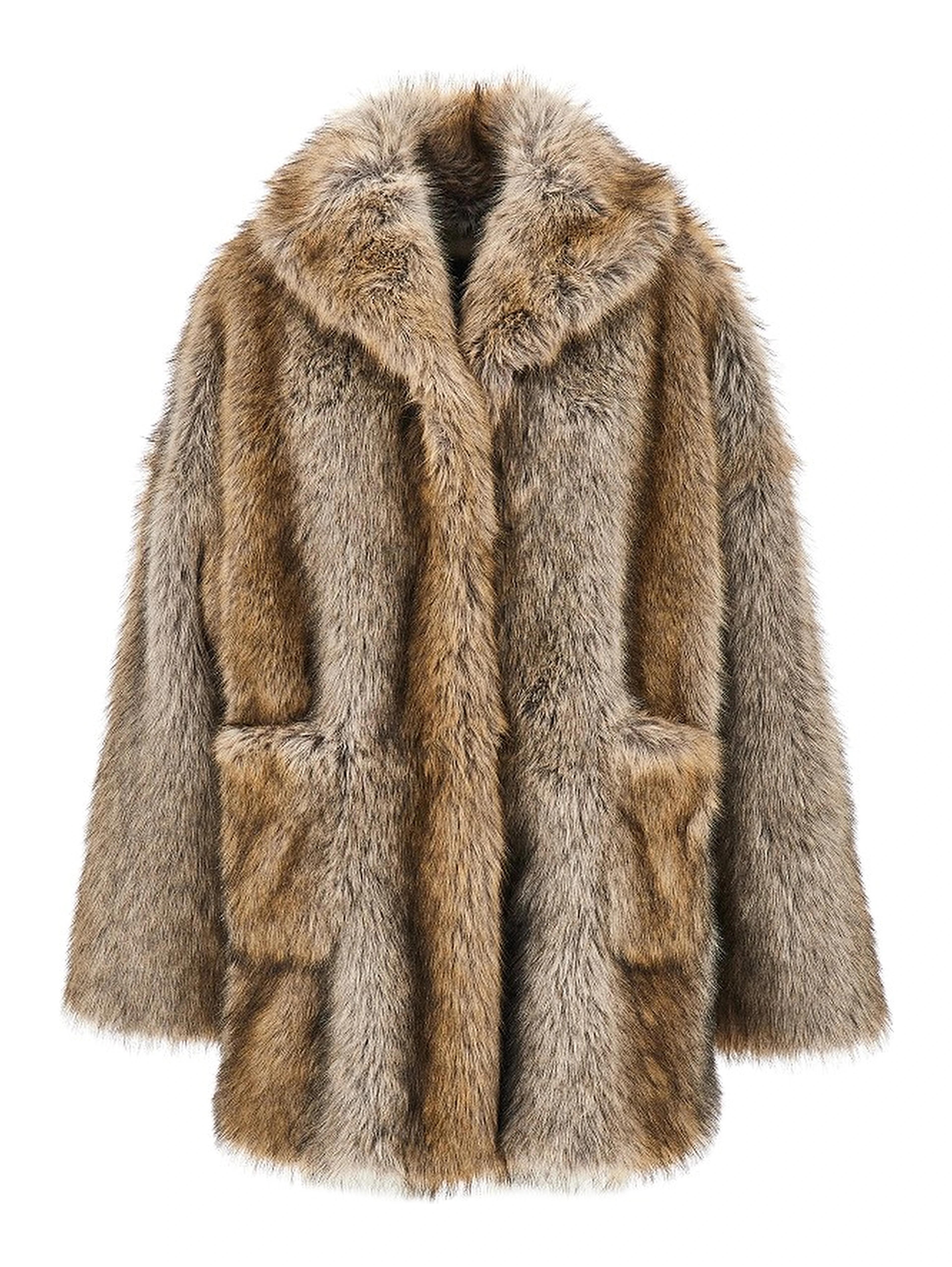 'Brigitte' faux fur oversized jacket