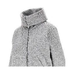 High-neck full-zip sweatshirt