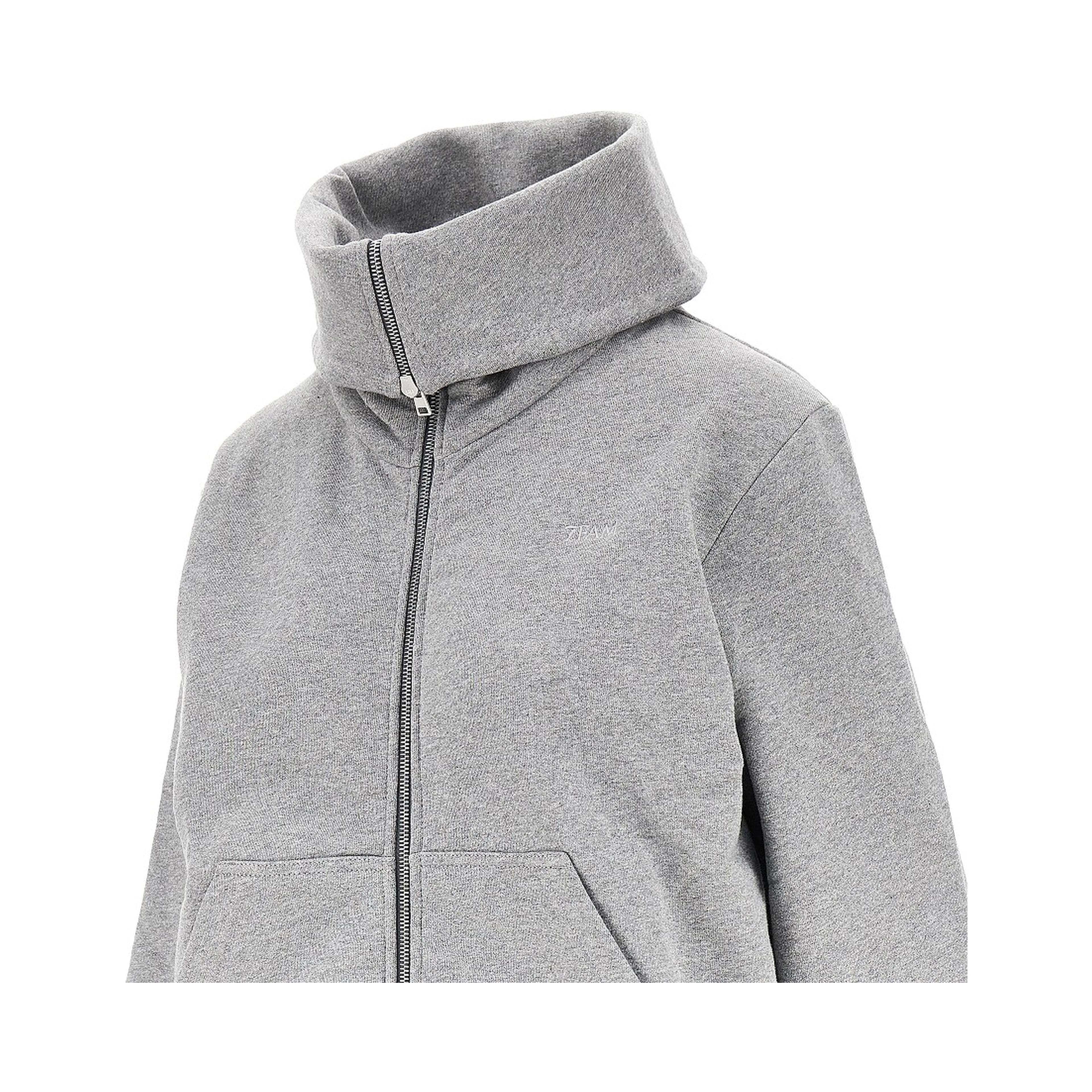 High-neck full-zip sweatshirt