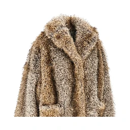 'Brigitte' faux fur oversized jacket
