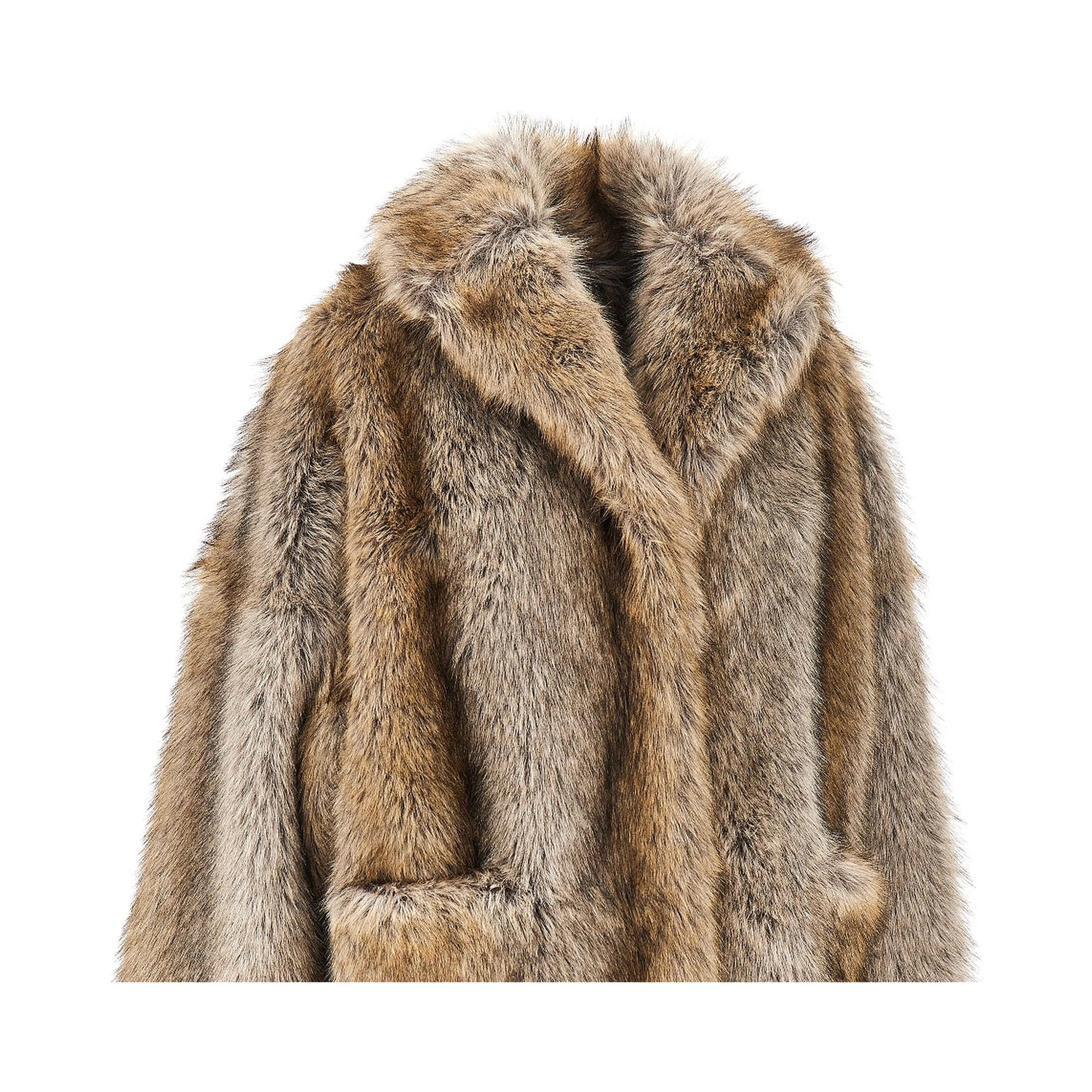 'Brigitte' faux fur oversized jacket
